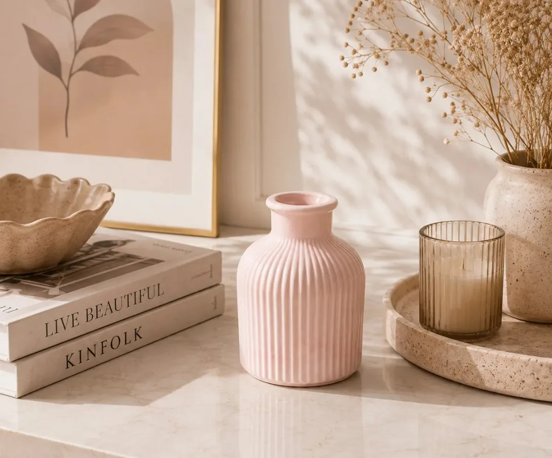 Ribber vase x1