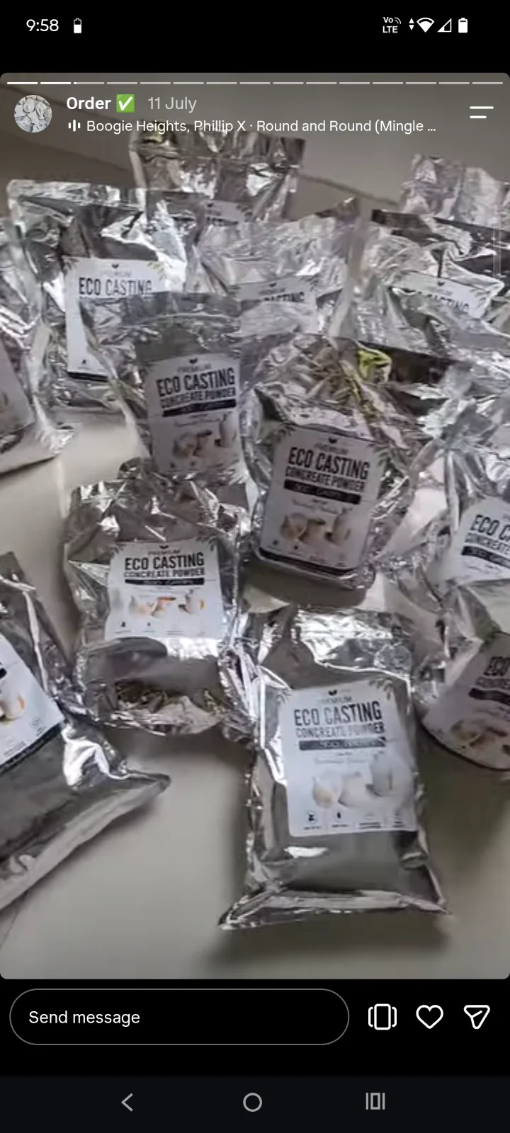 2 kg premium white Eco casting powder — 2